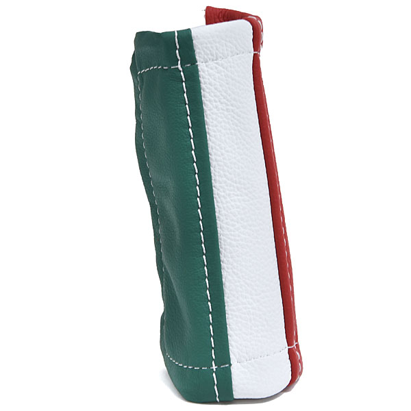 ABARTH/FIAT 500/595 Leather Hand Brake Grip Cover (Tricolor)<br><font size=-1 color=red>06/30到着</font>