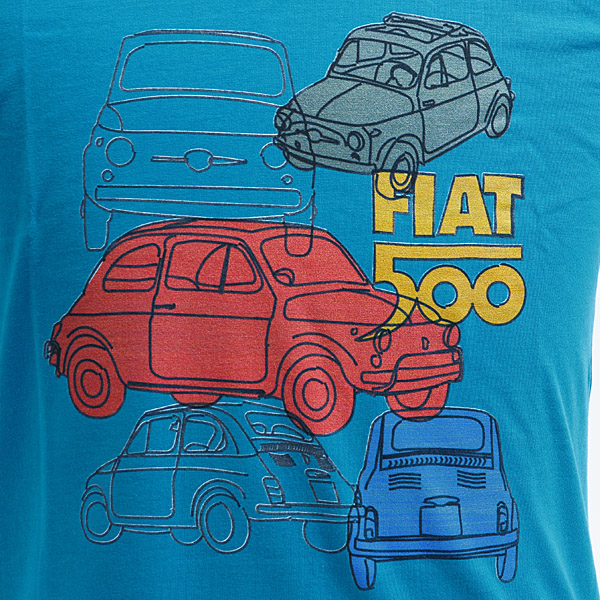 FIAT Nuova 500 T-Shirts(Blue)