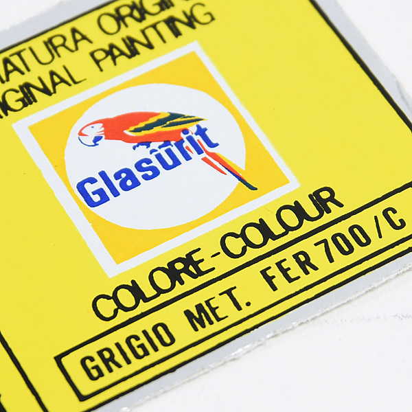 Ferrari Paint Code Sticker(GRIGIO MET FER 700/C)