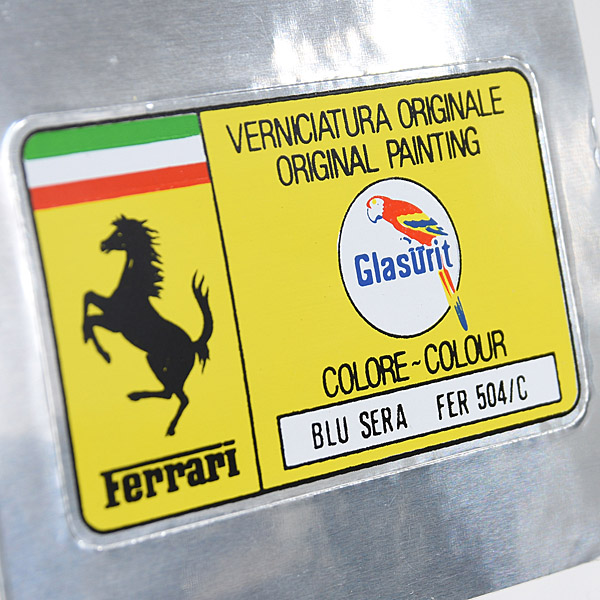 Ferrari Paint Code Sticker(BLU SERA MET FER 504/C)