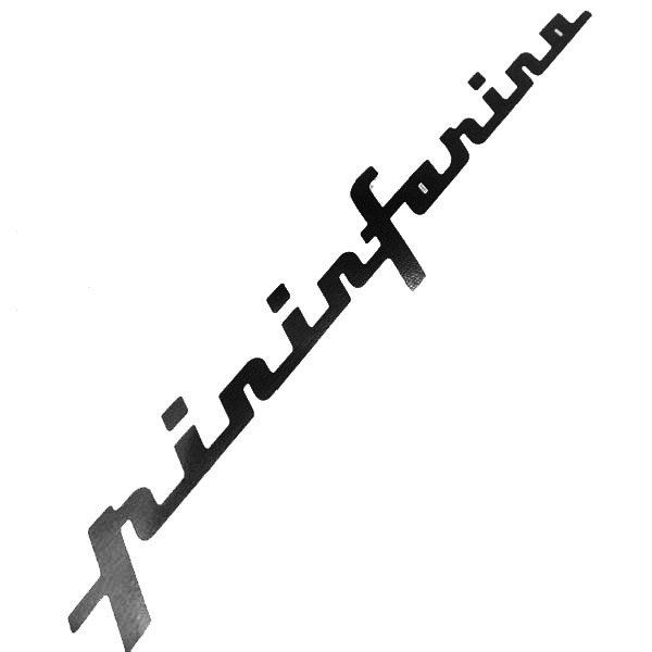 Pininfarina Logo Sticker(Black/Die-Cut/317mm)