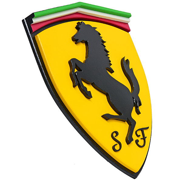 Scuderia Ferrariエンブレム木製オブジェ