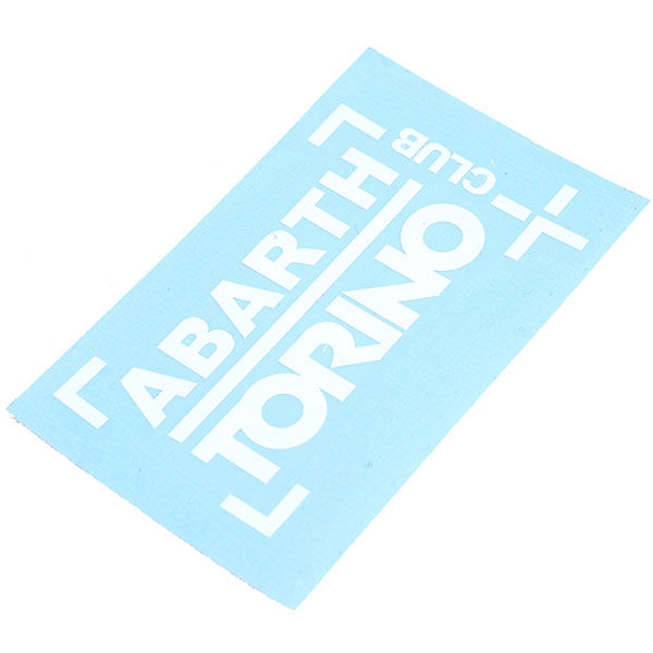 CLUB ABARTH TORINO Sticker(Die Cut/White)