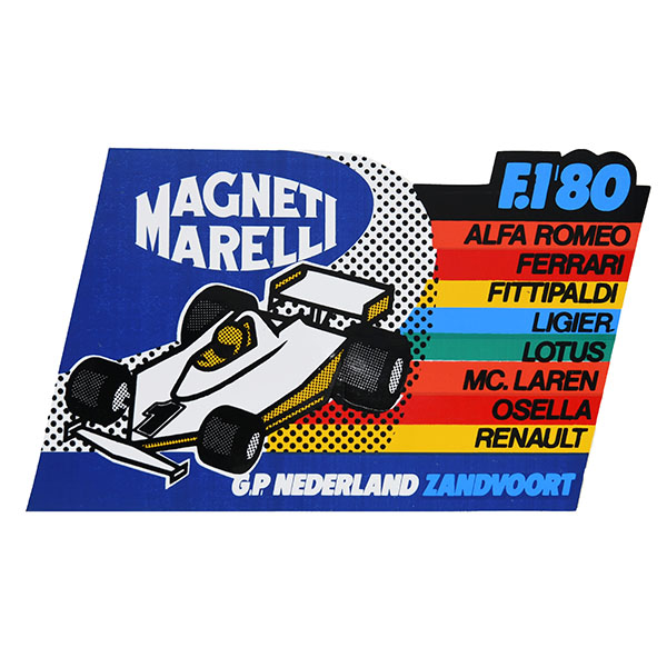 MAGNETI MARELLI純正F1 1980年オランダGPステッカー 