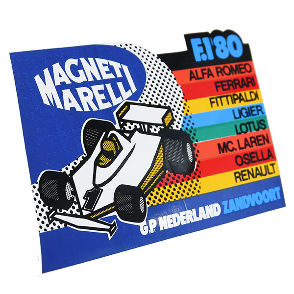 MAGNETI MARELLI F1 1980 NEDERLAND GP Sticker