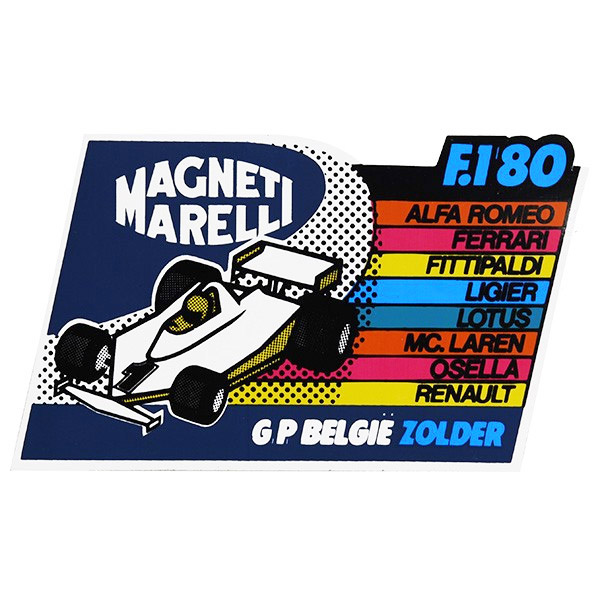 MAGNETI MARELLI純正F1 1980年ベルギーGPステッカー
