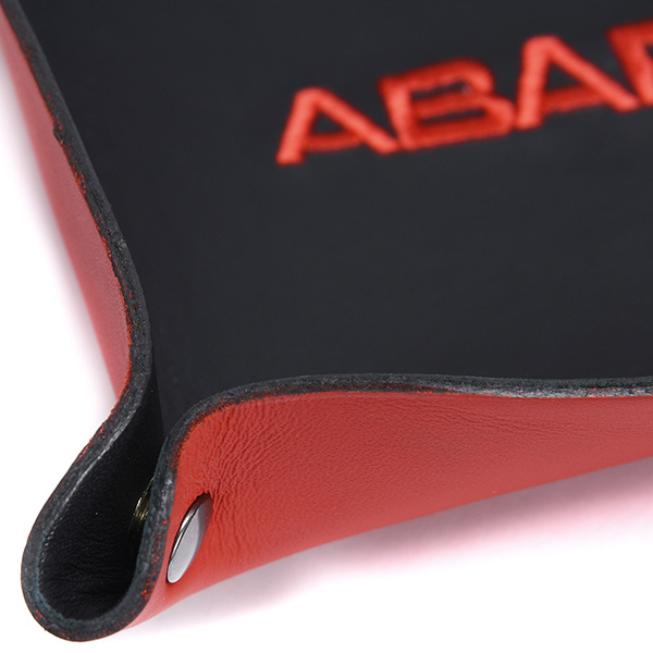 ABARTH Leather Tray(Black/red logo)