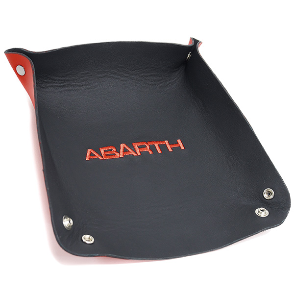 ABARTH Leather Tray(Black/red logo)