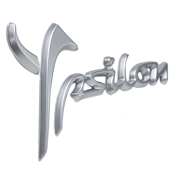 LANCIA Genuine Ypsilon 3 Logo Emblem(Satin Silver)