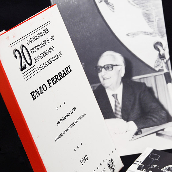 Enzo Ferrari 92 anni Memorial Post Card Set(20pcs.)