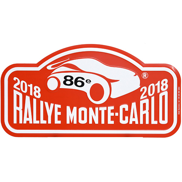 Rally Monte Carlo 2018オフィシャルメタルプレート(Large)