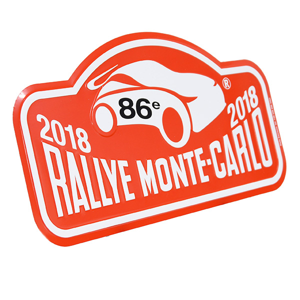 Rally Monte Carlo 2018 Official Metal Plate(Large)