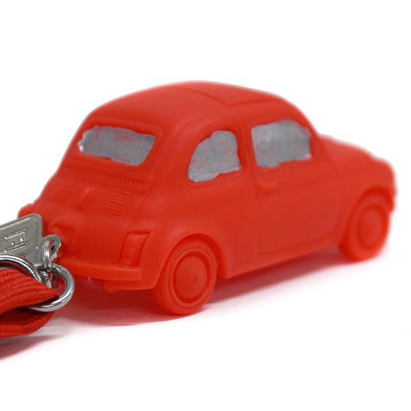 FIAT Nuova 500 Rubber Keyring(Red)