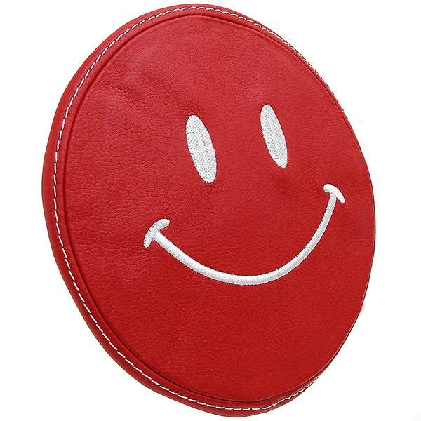 FIAT 500(Series 4) Fake Leather Headrest Cover (Smile/Red)