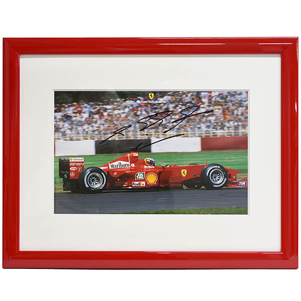 Scuderia Ferrari純正2000年W.C.記念額装アウトグラフカード-M.Schumacher直筆サイン入り-