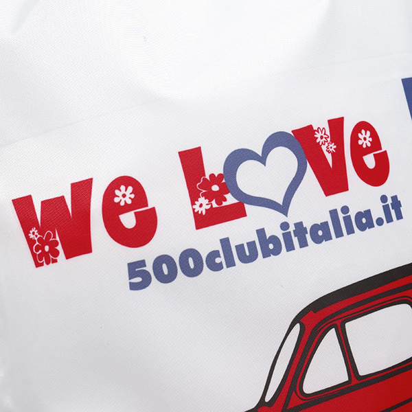 FIAT 500 CLUB ITALIA 500 Nylon Knap Sack(Red)
