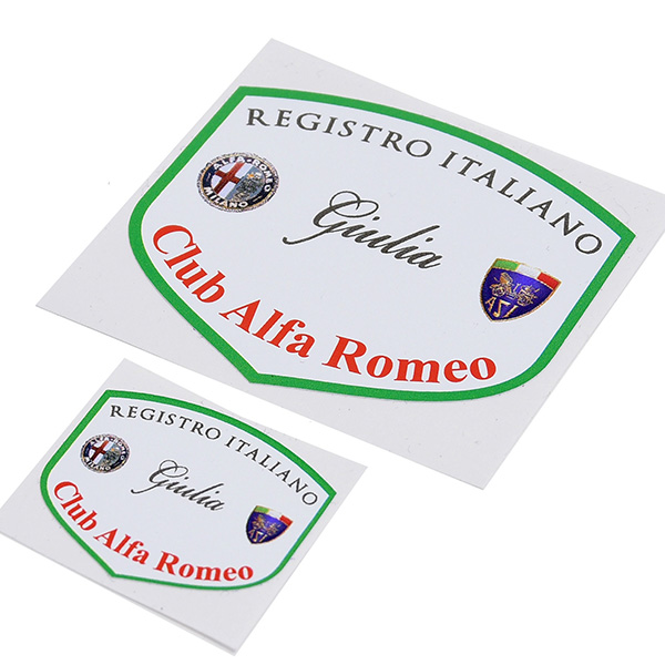 REGISTRO Italiano GIULIA Club Alfa Romeo Sticker(Large)