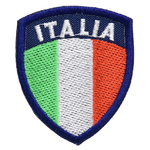 イタリア国旗ワッペン(シールド型)