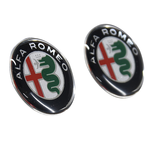Alfa Romeo New Emblem 3D Sticker(21mm/Color/2pcs.)