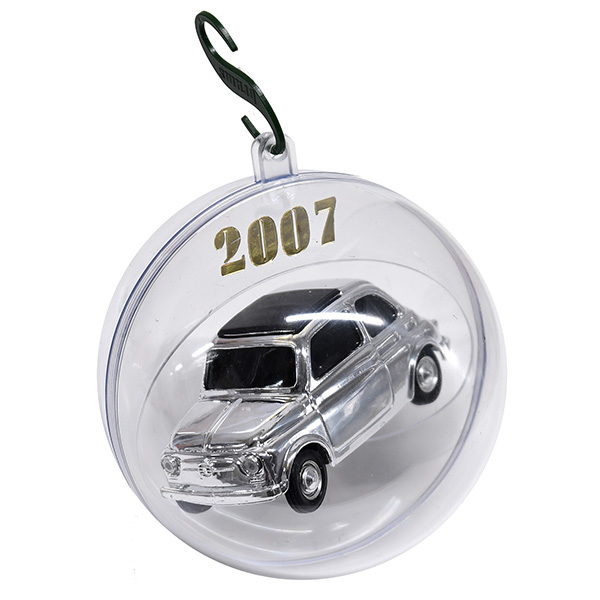 1/43 FIAT 500 Miniature Model Natale 2007 Edition(Metal Silver)