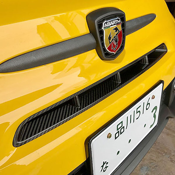 ABARTH 595(¥·¥ê¡¼¥º4)¥«¡¼¥Ü¥ó¥Õ¥í¥ó¥È¥¤¥ó¥Æ¡¼¥¯¥«¥Ð¡¼ by THREE HUNDRED