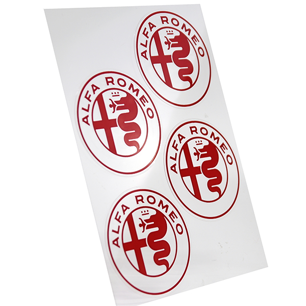 Alfa Romeo New Emblem Stickers Set(Red/4pcs.)