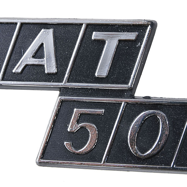 FIAT 500 Logo Plate(Plastic)