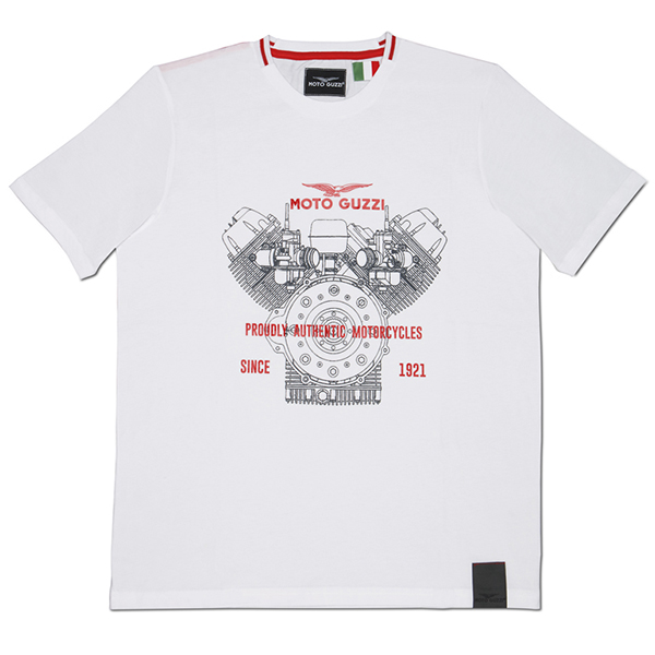Moto Gucci Official T-Shirts-CLASSIC/White-