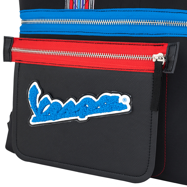 Vespa Official Tote Bag-V STRIPES-(Red)