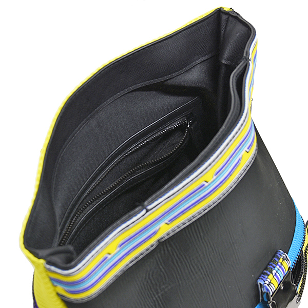 Vespa Official Tote Bag-V STRIPES-(Yellow)