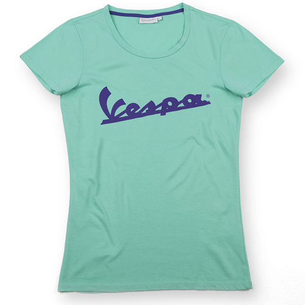 Vespa Official Logo T-Shirts for Women(Green)