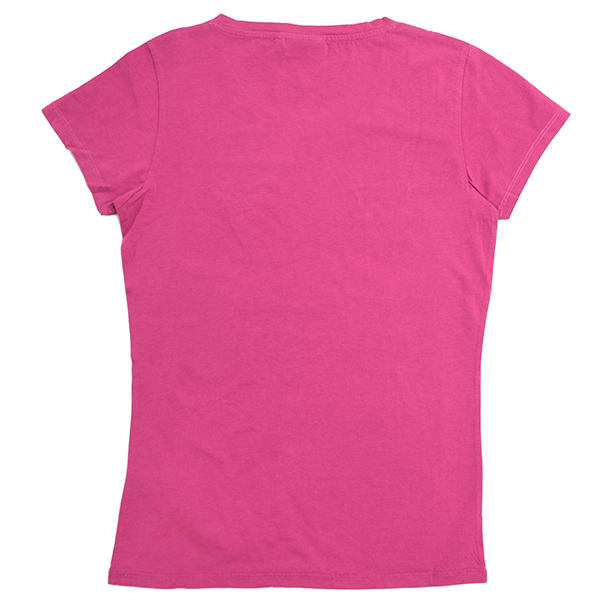 Vespa Official Logo T-Shirts for Women(Pink)