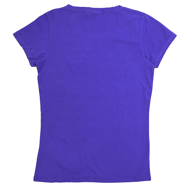 Vespa Official Logo T-Shirts for Women(Purple)