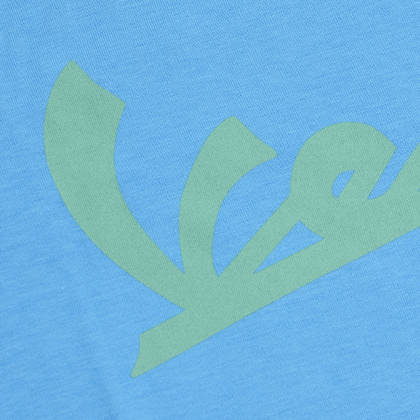 Vespa Official Logo T-Shirts(Light Blue)