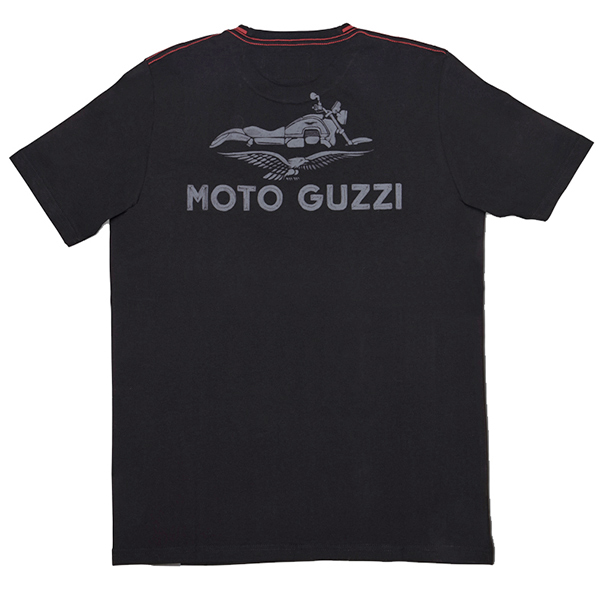 Moto GuzziオフィシャルTシャツ-CLASSIC-(ブラック)