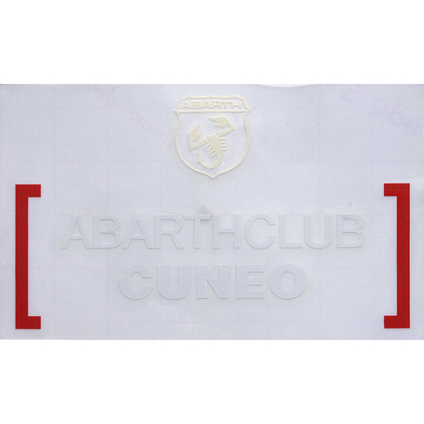ABARTH CLUB CUNEO Sticker(Die Cut/White)