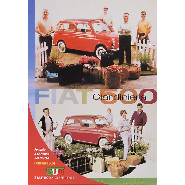 FIAT 500 CLUB ITALIA  Post Card(4 Giardiniera)