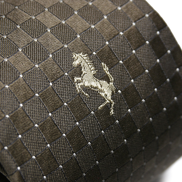 Ferrari Neck Tie(Mini Diamond/Brown)