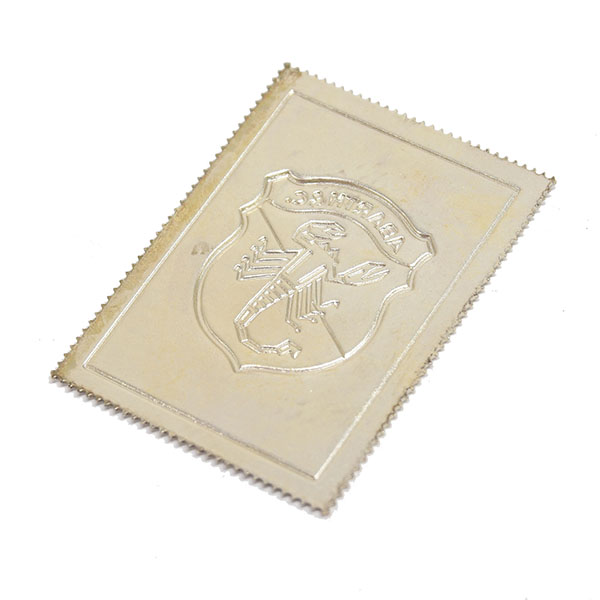 ABARTH Emblem Stamp Shaped Plate