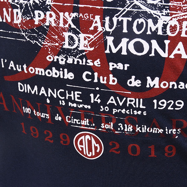 MONACO GRAND PRIX 2019 ACM Official T-Shirts-90th ANNIVERSARY/Navy-