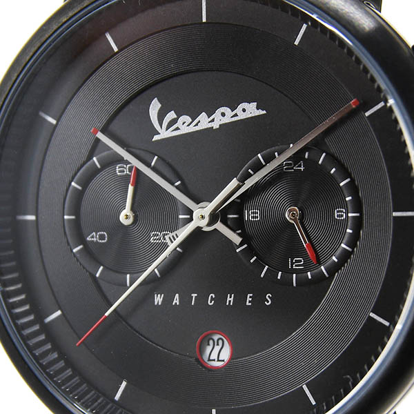 Vespa Official Chronograph Watch-CLASSY/Black-