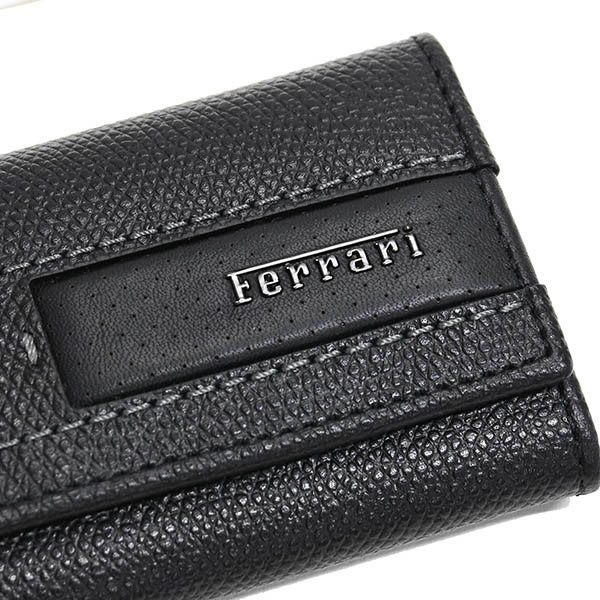 Ferrari Leather Keycase(Black)