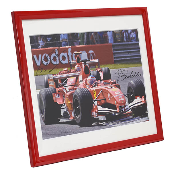 Scuderia Ferrari 2005 Photo Frame with M.Schumacher &R.Barrichello Signature