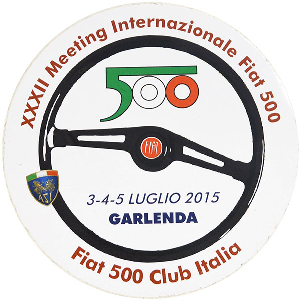 FIAT 500 CLUB ITALIA 2015 International Meeting Sticker