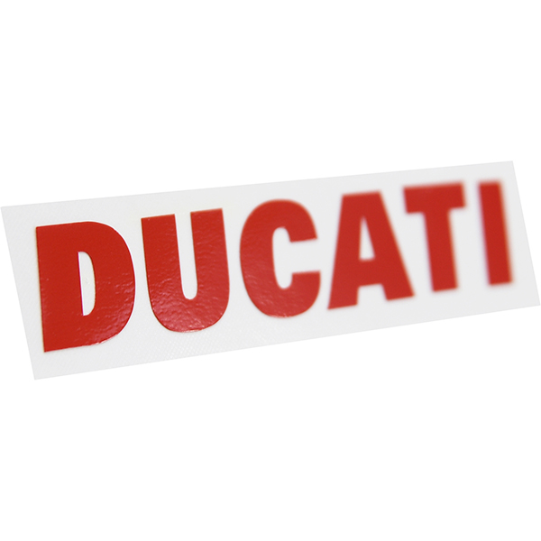 DUCATI Logo Sticker(Die Cut/Red/160mm)