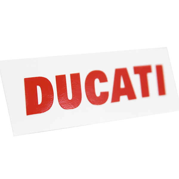 DUCATI Logo Sticker(Die Cut/Red/70mm)