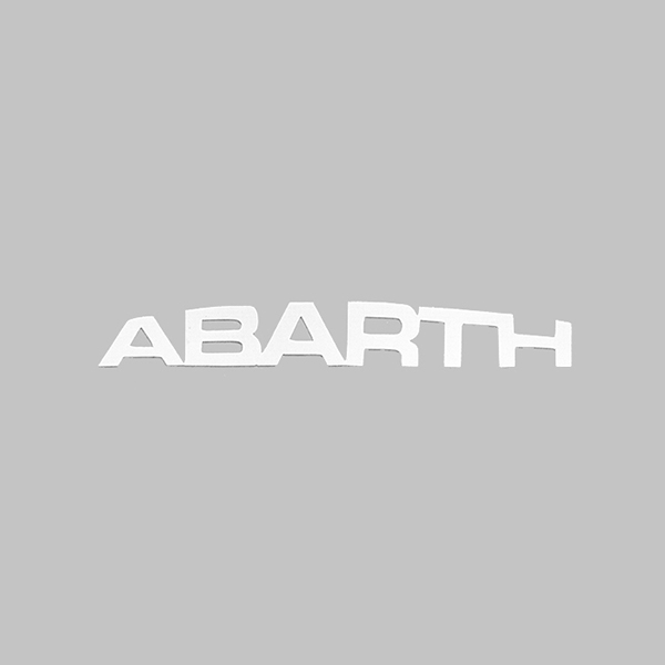 ABARTH NEW Logo Sticker(Die Cut/White/50mm)