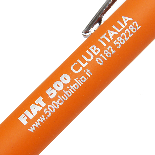 FIAT 500 CLUB ITALIA Official Ball Point Pen(Orange)