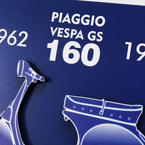 VESPA GS160 Stamp type illustration-BLUEPRINT-by Mr.Vin (Small)