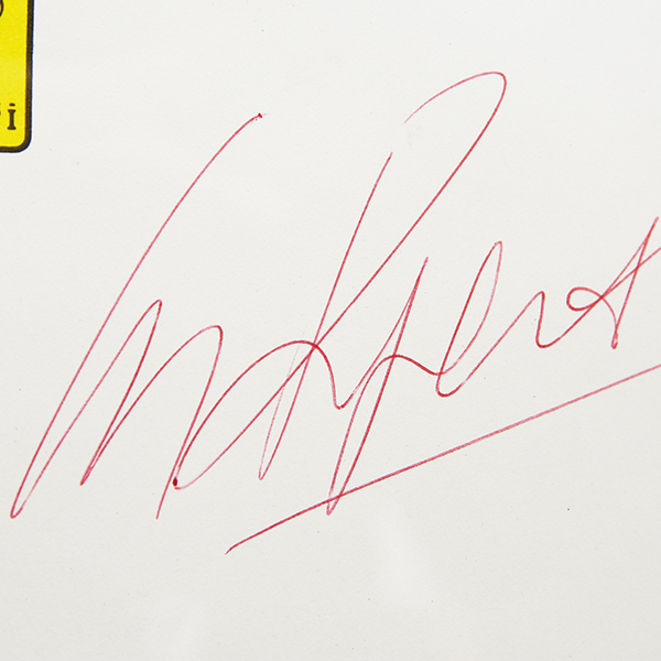 Scuderia Ferrari C.レガツォーニ直筆サイン入り額装カードセット